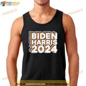 Biden Harris 2024 Rainbow Gay Pride Lgbt Democrat Shirt 2