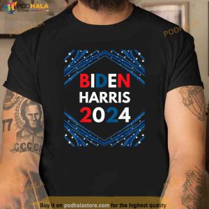 Biden Harris Red White Blue 4th July Patriotic Political Tee Shirt 2