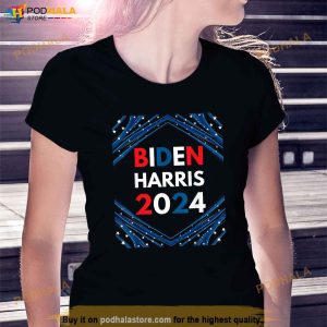 Biden Harris Red White Blue 4th July Patriotic Political Tee Shirt 3