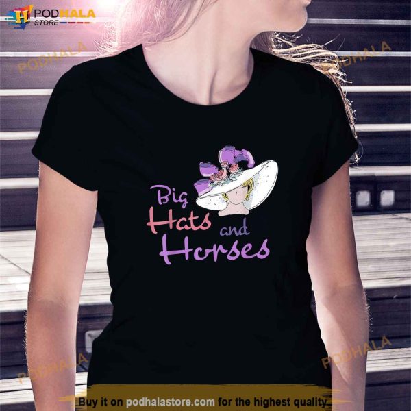 Big Hats and Horses Derby Day Kentucky Derby Dress Shirt