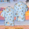 Bingo And Bluey Friends Hawaiian Shirt, Summer Beach Bluey TV Show Shirt