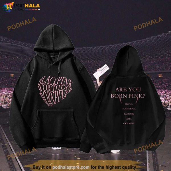 Black Pink Born Pink World Tour 2023 Hoodie, Black Pink World Tour Shirt