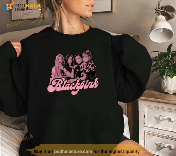 BLACKPINK Official Pink Photo Short Sleeve Shirt