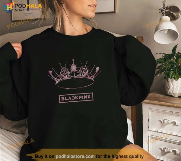 BLACKPINK The Album Crown Black Shirt