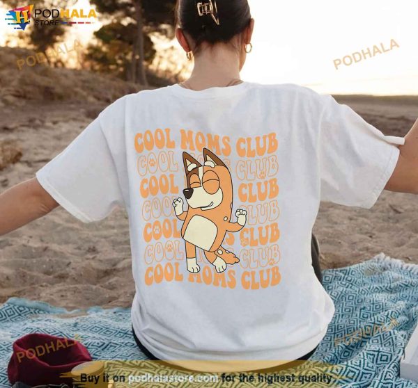Bluey Cool Moms Club Shirt, Family Bluey Heeler Family Shirt For Mothers Day