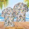 Bluey Friends Hawaiian Shirt, Bluey Birthday Gift, Bluey Button Up Shirt