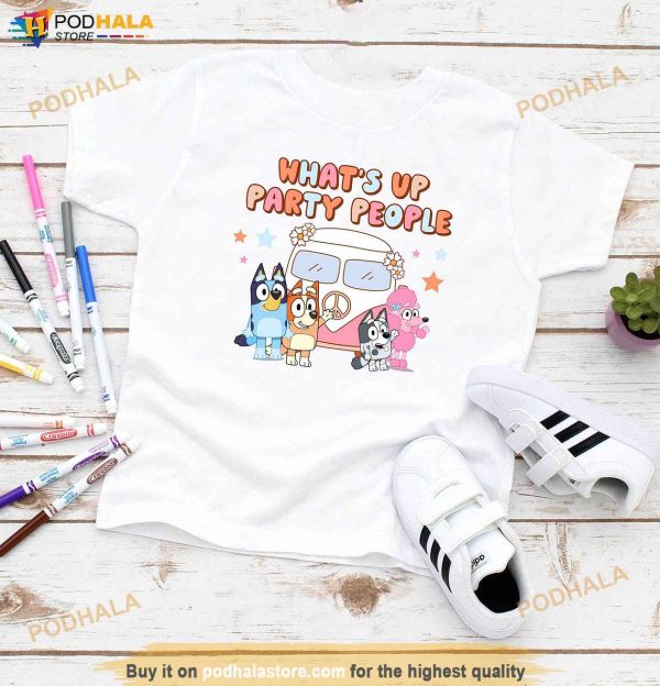 Bluey What’s Up Party People Shirt, Bluey Bingo Muffin Coco, Bluey Family Shirt