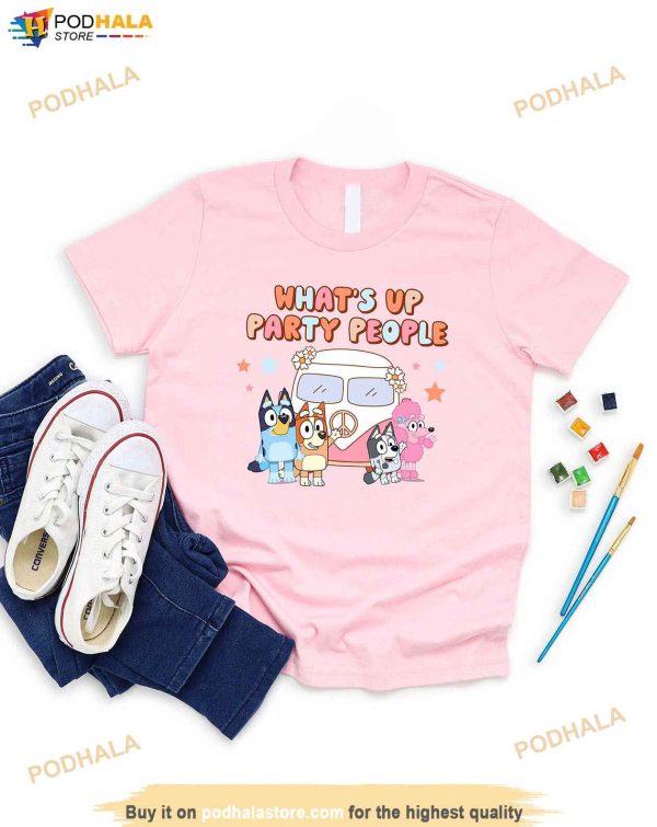 Bluey What’s Up Party People Shirt, Bluey Bingo Muffin Coco, Bluey Family Shirt