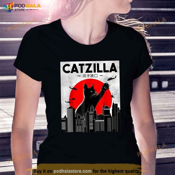 Catzilla Funny Cat Shirt Funny Cat Cat Lover Shirt