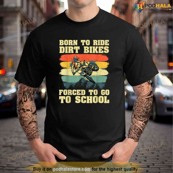 Cool Dirt Bike For Men Women Kids Motocross Dirt Bike Lover Shirt