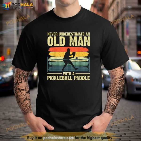 Cool Pickleball Design For Men Grandpa Pickleball Player Shirt