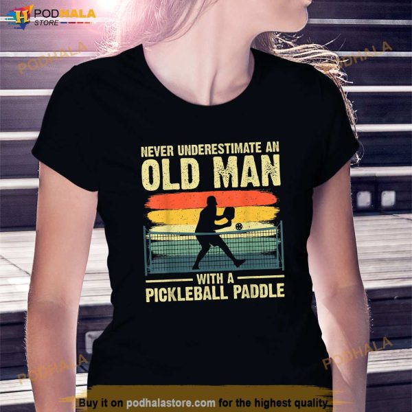Cool Pickleball Design For Men Grandpa Pickleball Player Shirt