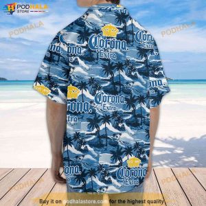Corona Hawaiian Sea Island Pattern Hawaiian Shirt Gift For Beer Lovers 3