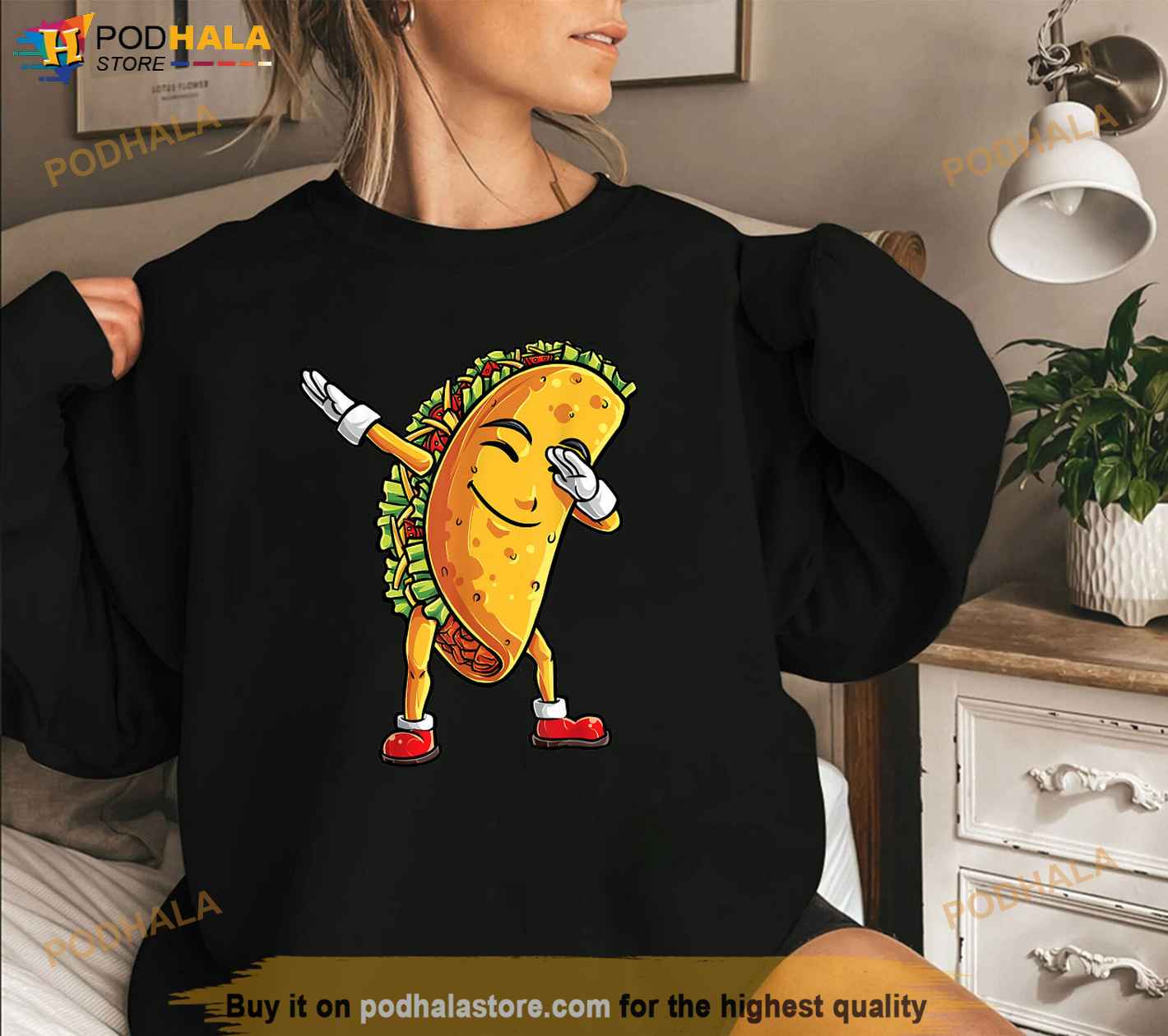 Funny Taco Baseball Floral Hawaiian Plus Size Shirt For Women