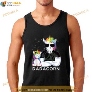 Dadacorn Muscle Unicorn Dad Baby Daughter Fathers Day Gift Shirt 2