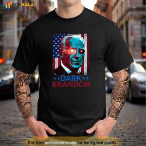 Dark Brandon Biden Saving Funny Us Red Eye Biden Political Shirt 2