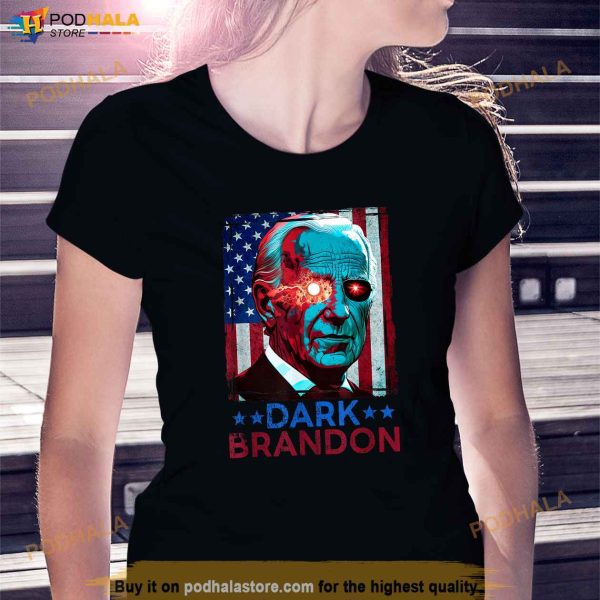 Dark Brandon Biden Saving funny US Red Eye Biden Political Shirt
