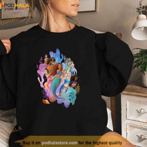 Disney Princess The Little Mermaid Ariel Royal Ocean Family Shirt 3
