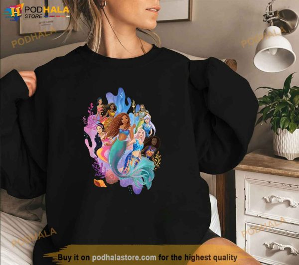 Disney Princess The Little Mermaid Ariel Royal Ocean Family Shirt