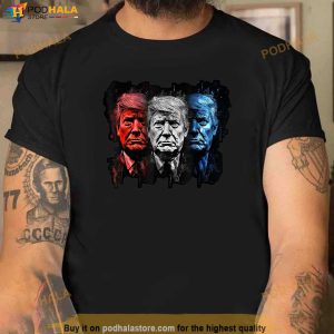 Donald Trump Red White and Blue Donald J Trump Portrait T Shirt 1