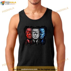 Donald Trump Red White and Blue Donald J Trump Portrait T Shirt 2