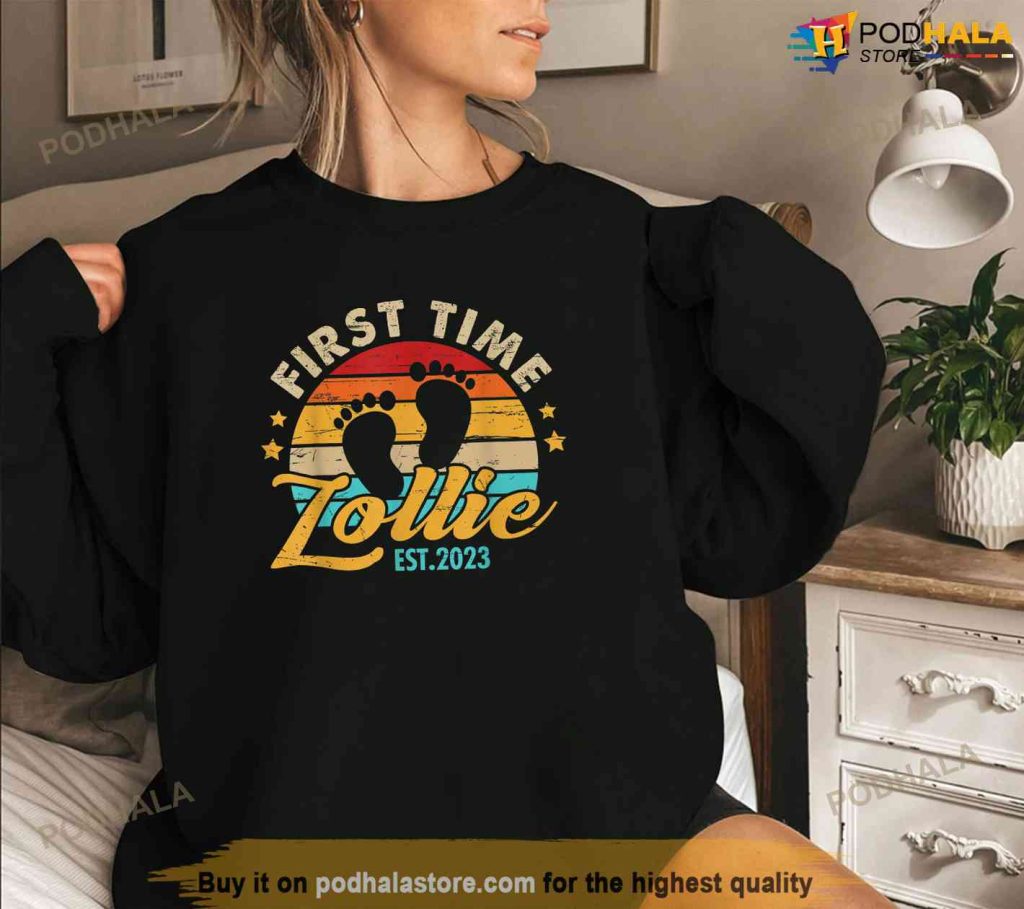 First Time Lollie Est 2023 Shirt, Pregnancy Gifts For First Time Moms