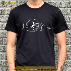 Fist Bump Shirt Custom Dad And Son Matching Personalized Fathers Day Tshirt
