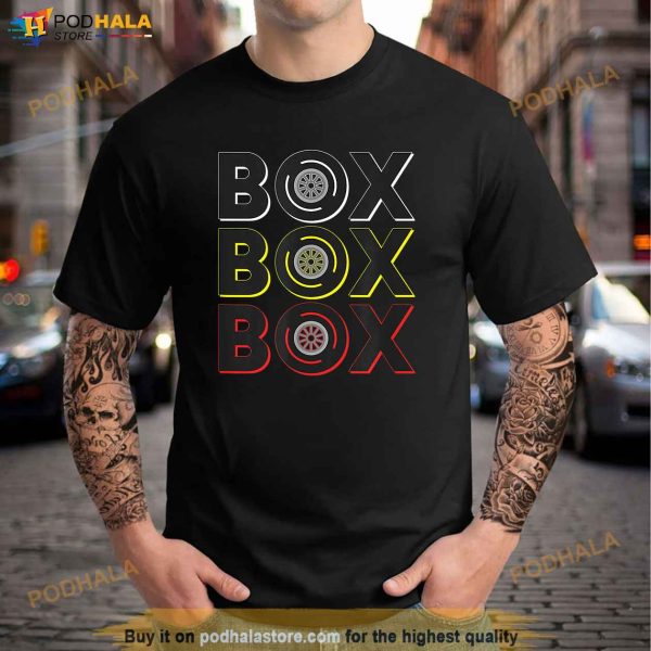 Formula Racing Car Box Box Box Radio Call To Pit Box Shirt