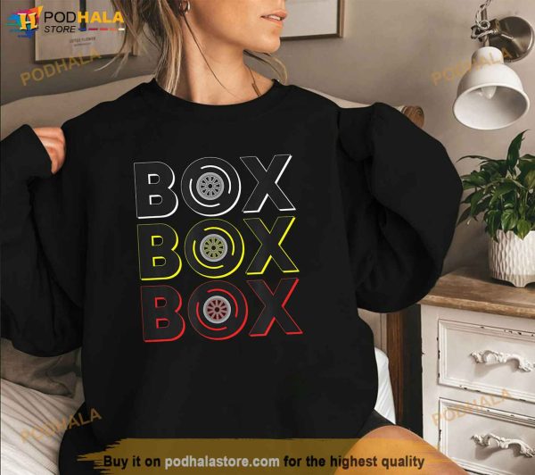 Formula Racing Car Box Box Box Radio Call To Pit Box Shirt