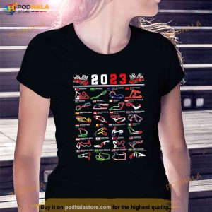 Formula Racing Open Wheel Race Car Fan 2023 World Circuits Shirt 2
