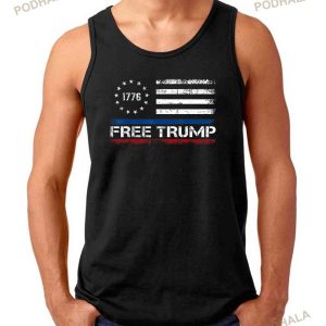 Free Donald Trump I Stand With Trump Flag Republican Support Shirt 2