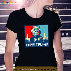 Free Donald Trump Middle Finger T Shirt Donald Trump Apparel For All Ages 3