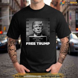 Free Donald Trump Mugshot Shirt