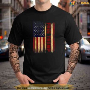 Free Donald Trump Republican Support American Flag Trump Shirt