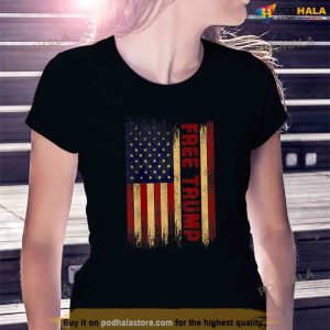 Free Donald Trump Republican Support American Flag Trump Shirt 3
