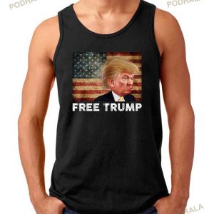 Free Donald Trump Republican Support Pro Trump American Flag T shirt 2