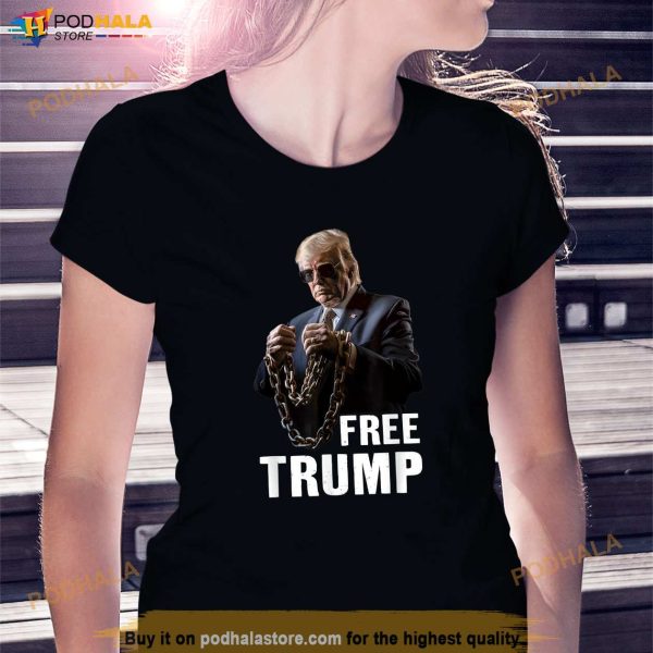 Free Donald Trump Republican Support Pro Trump American T-Shirt