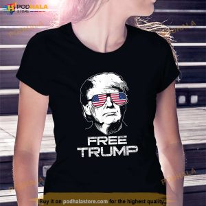 Free Trump Free Donald Trump Trump American 2024 T Shirt 3