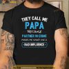 Funny Grandpa Shirts Papa Partner In Crime Dad Shirt, New Father Gifts