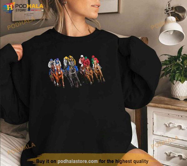 Funny Horse Racing Jockey Racer Derby Rider Race Track Gifts Shirt
