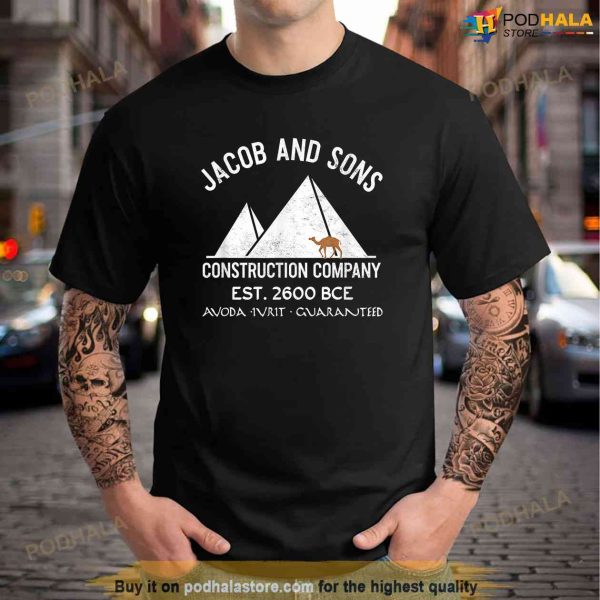 Funny Passover Hebrew Construction Egypt Pyramids Builders Shirt
