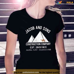 Funny Passover Hebrew Construction Egypt Pyramids Builders Shirt 3