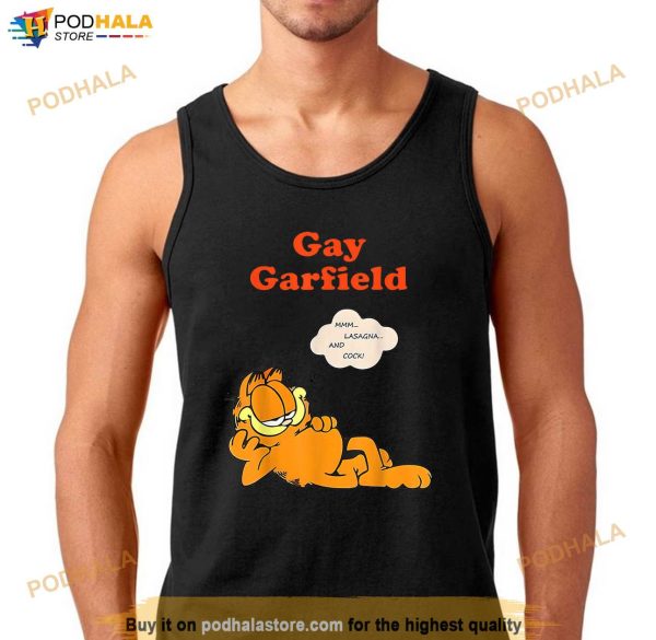 Gay Garfield Mmm Lasagna And Cock Shirt