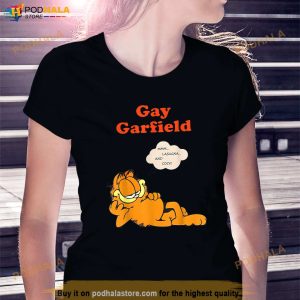 Gay Garfield Mmm Lasagna And Cock Shirt 3