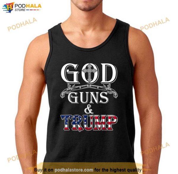 God Guns And Trump Shirt 2nd Amendment Trump 45 T-Shirt