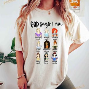 God Says I am Beautiful Enough Shirt, Bible Verse Shirt, Princess Shirt