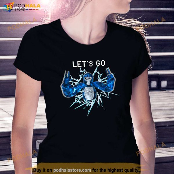 Gorilla Tag Blue Monke VR Gamer Shirt for Kids Teen Cool Shirt