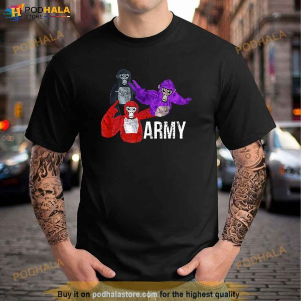 Gorilla Tag Merch for Kids VR Gamer Tee Adult Teens Shirt