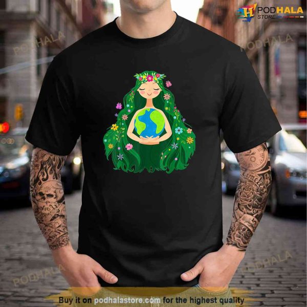 Green Mother Earth Day Gaia Save Our Planet Women Girl Kids Shirt