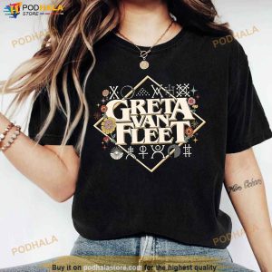 Greta Van Fleet T-Shirt, Greta Van Fleet Merch, Gold Tour 2023 Tee